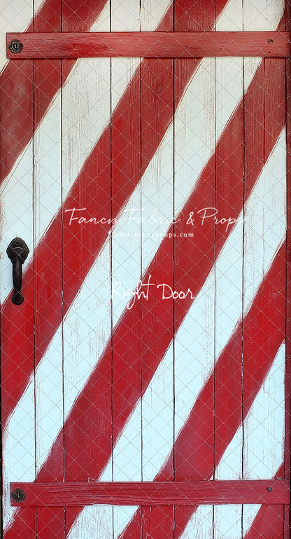 Candy Cane Barn Door - Slimline Drop For OG Fancy Lite System - Slimline Panels