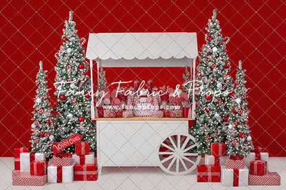 Candy Cane Sweets Cart