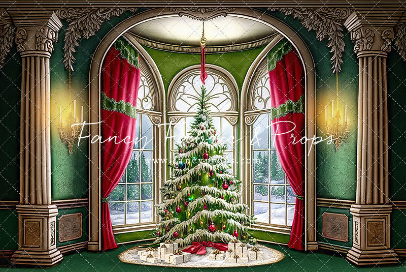 Cathedral Christmas - Green Carpet Option - with Sweep Option