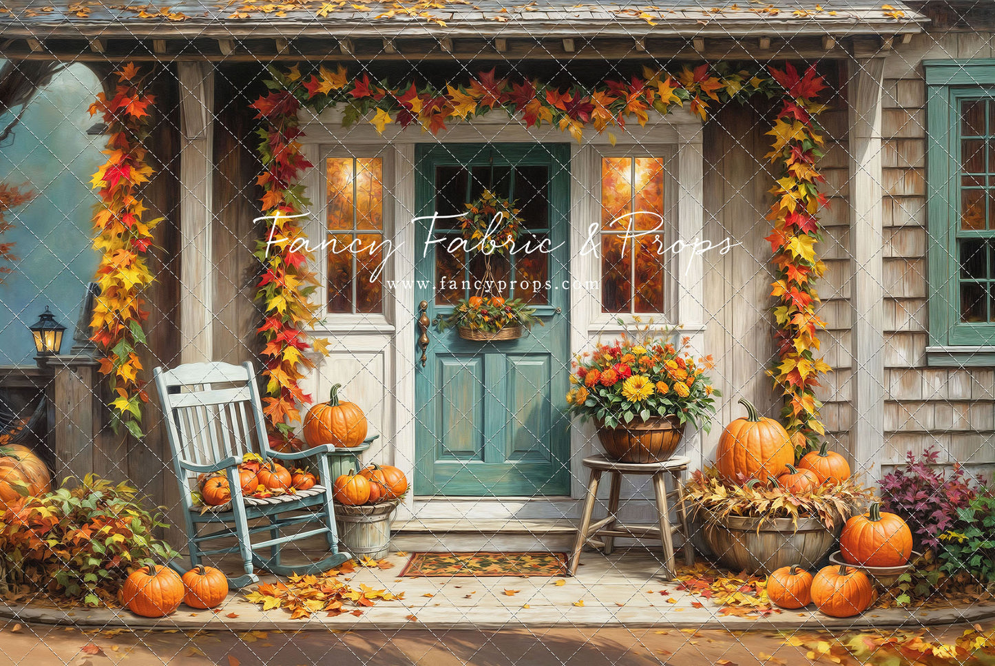 Charming Autumn Porch - With Sweep Option