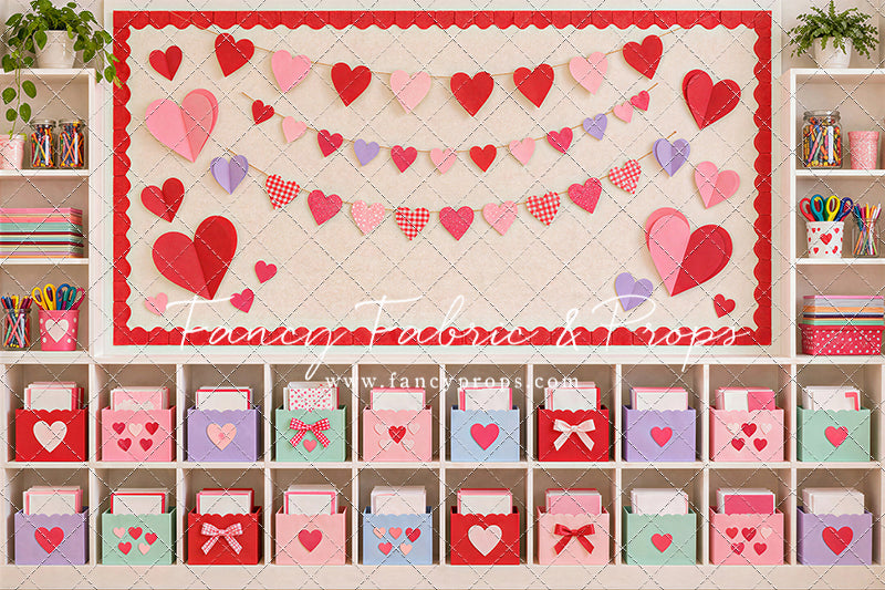 Cheerful Valentine Classroom - With Sweep Option