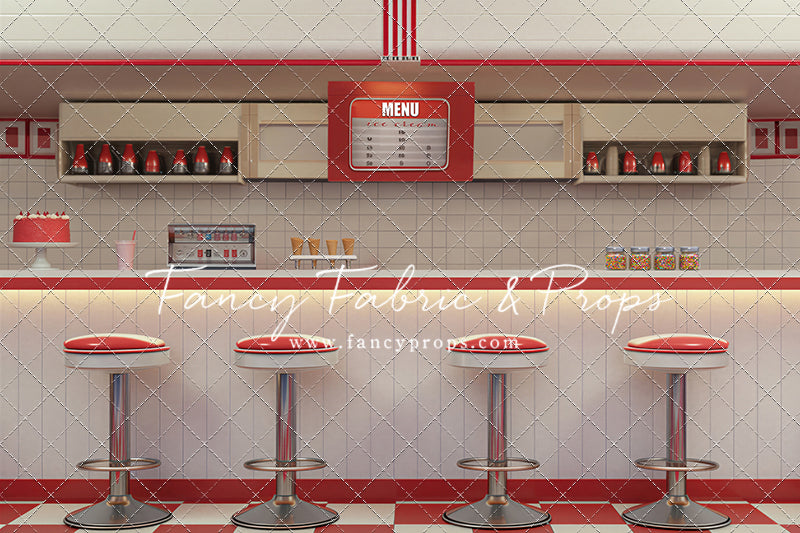 Cherry Cream Diner - With Sweep Option
