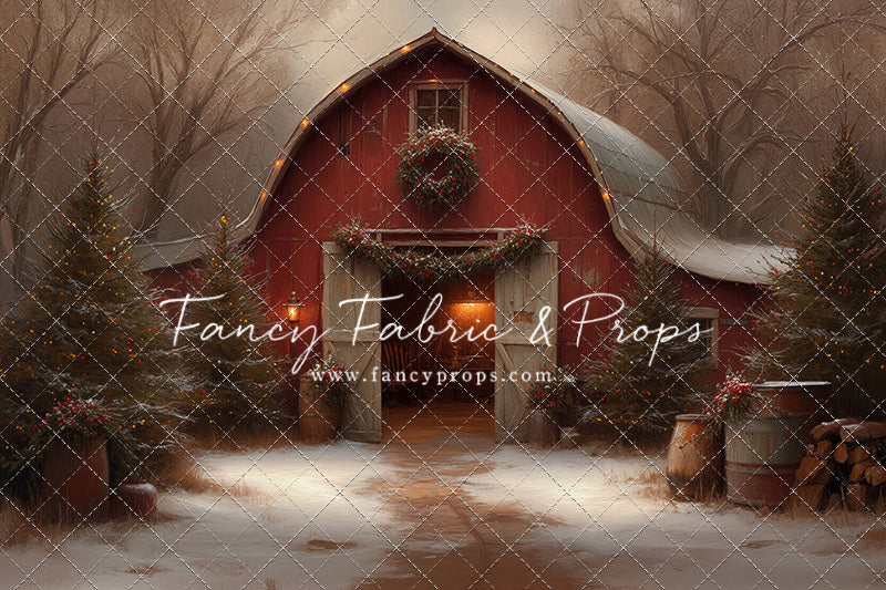 Christmas Barn Glow - with Sweep Option
