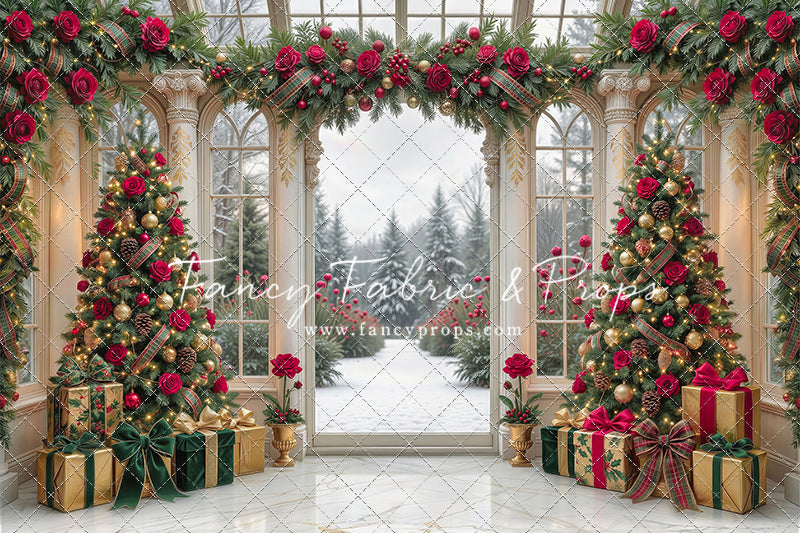 Christmas Rose Gala - with Sweep Option