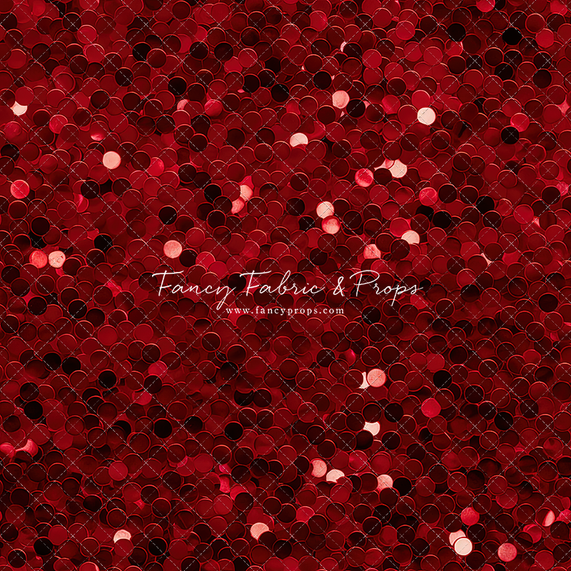 Chunky Red Sequins – Fancy Fabric & Props