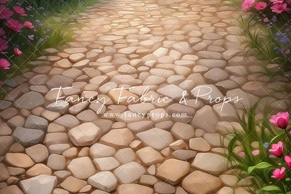 Romantic Cobblestone Path - Floor
