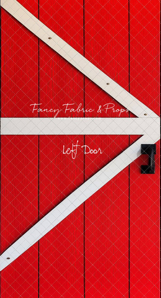 Classic Red Farmhouse Door - Slimline Drop For OG Fancy Lite System - Slimline Panels