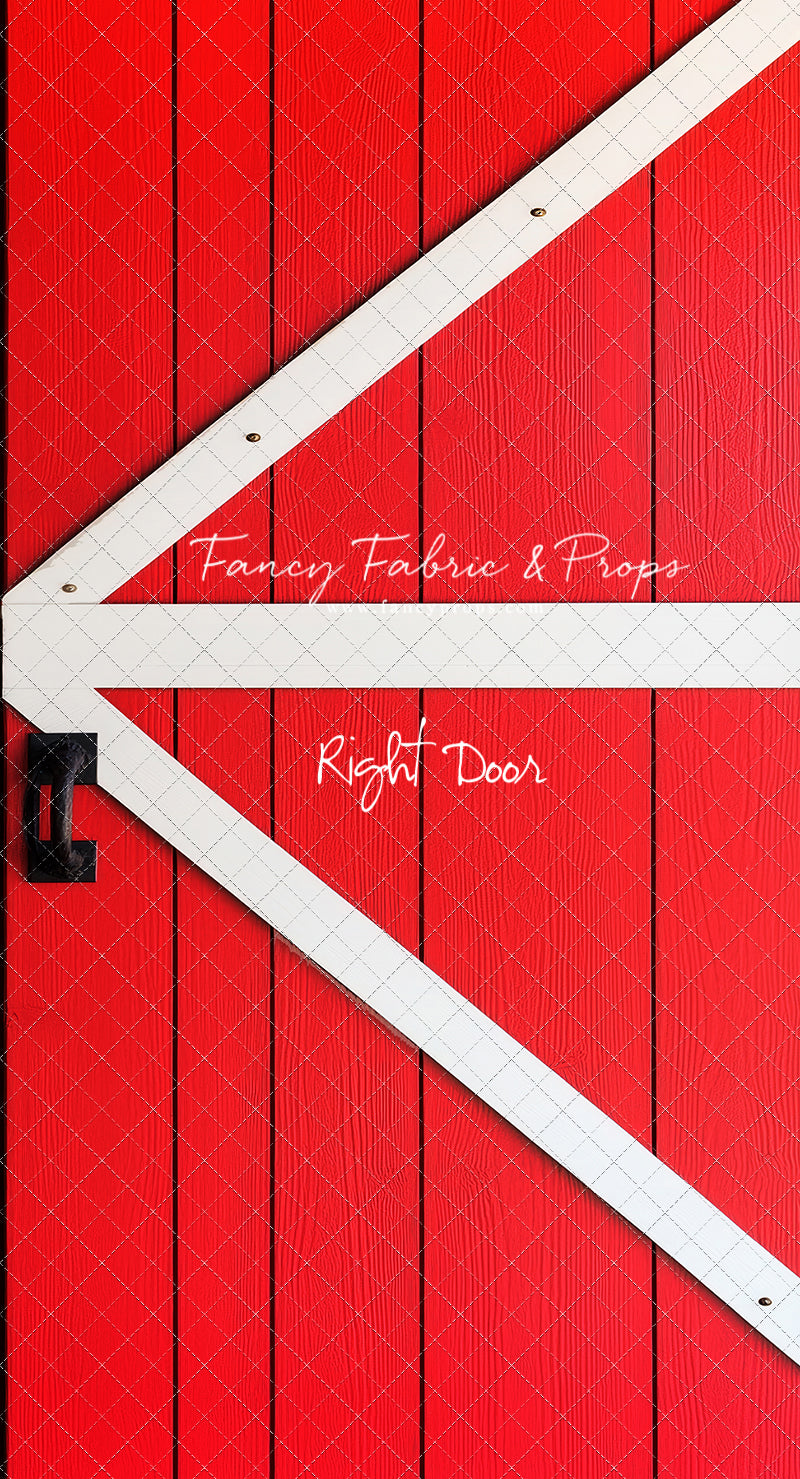 Classic Red Farmhouse Door - Slimline Drop For OG Fancy Lite System - Slimline Panels