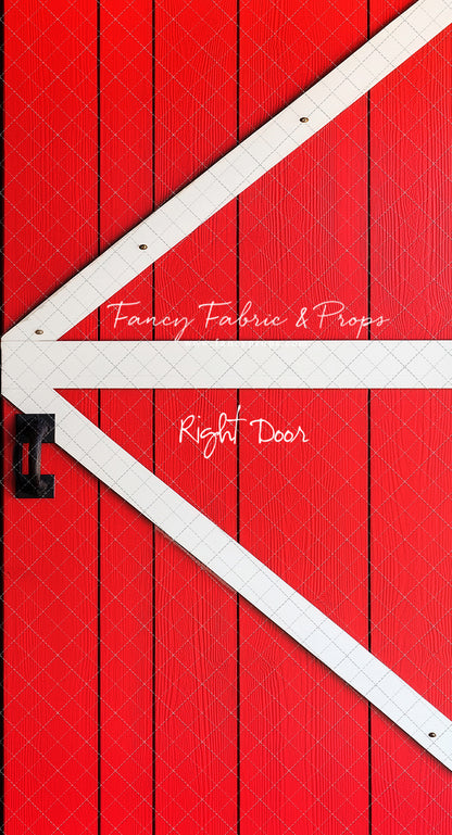 Classic Red Farmhouse Door - Slimline Drop For OG Fancy Lite System - Slimline Panels