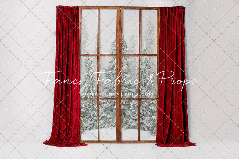 Classic Red Mantle Window