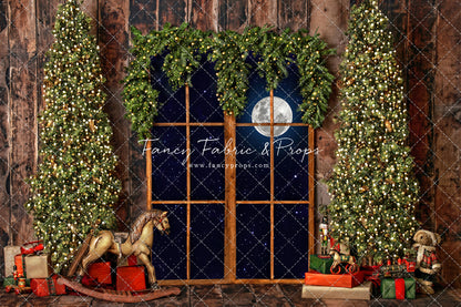 Classic Rustic Window With Trees