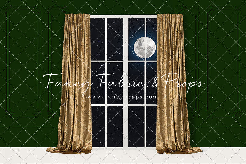 Classy Gold & Greens Window