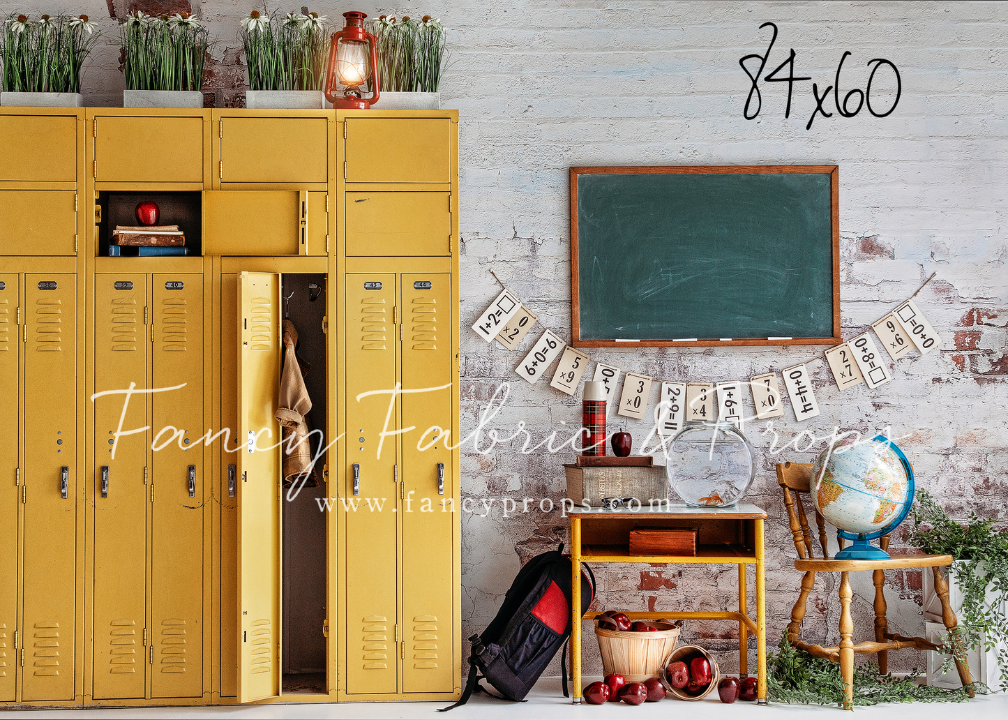 RTS Clever Classroom - 84x60" Wrinkle-Free Fabric - Bad Cut - 60% Off