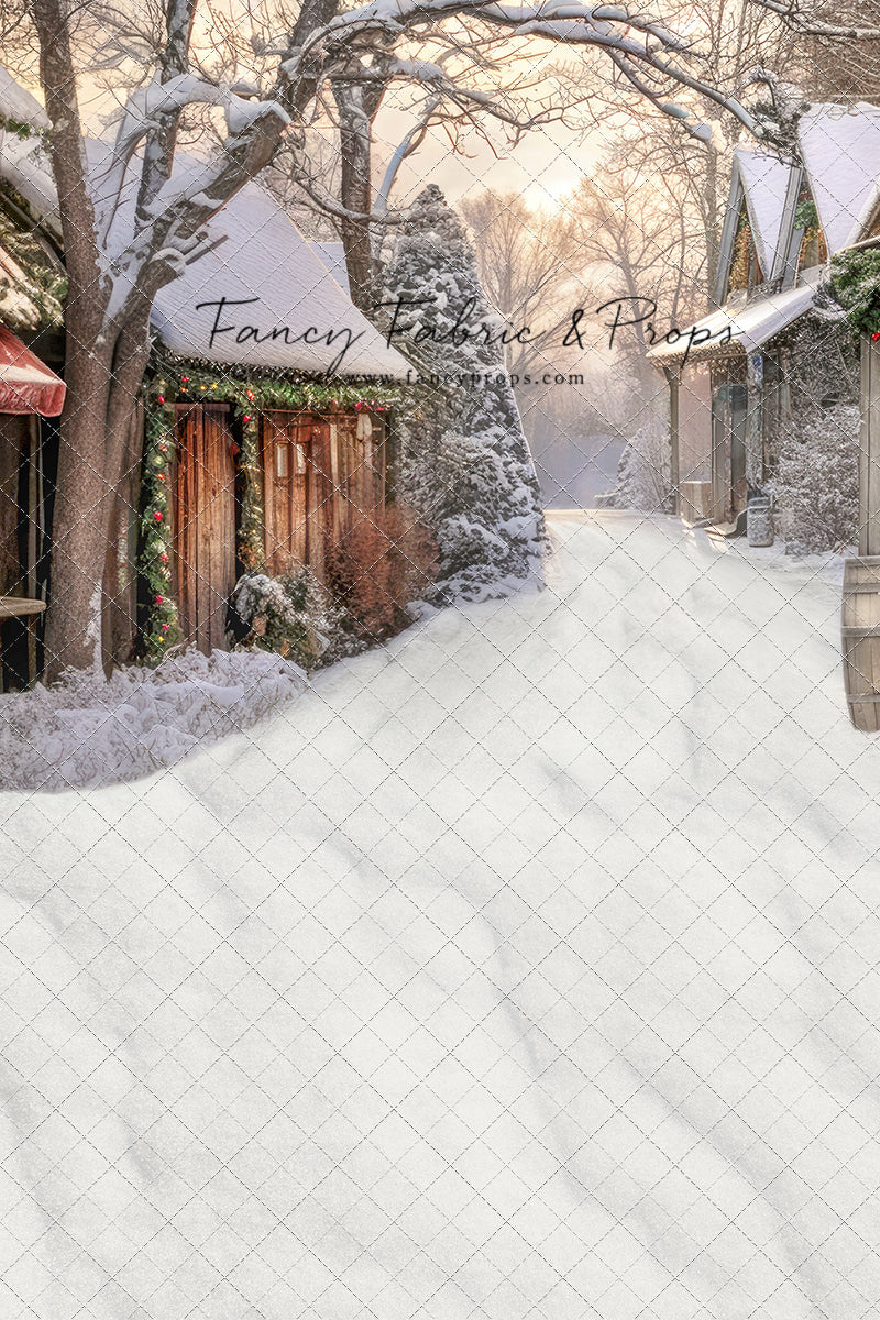 Country Christmas Store Street - with Sweep Option