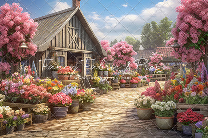 Country Flower Market Path - With Sweep Option