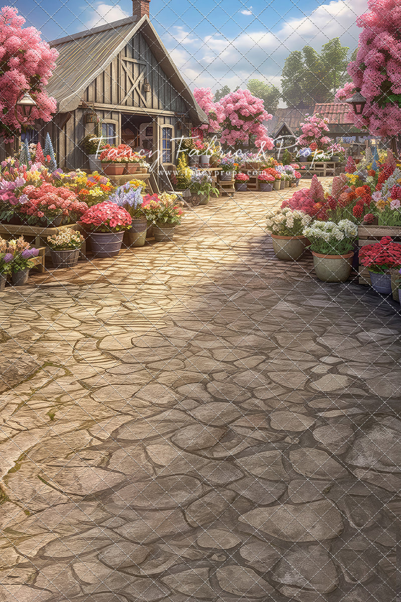 Country Flower Market Path - With Sweep Option
