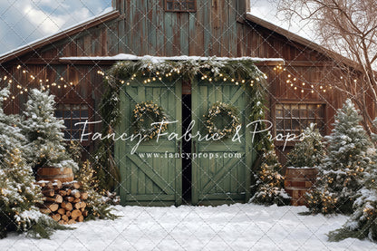 Cozy Christmas Barn - with Sweep Option
