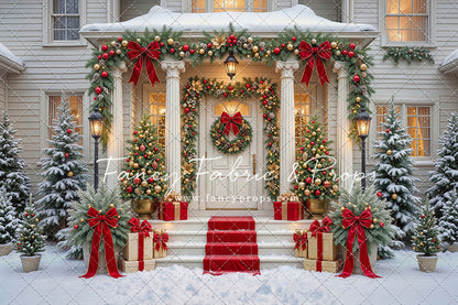Cozy Christmas Entry - With Sweep Option