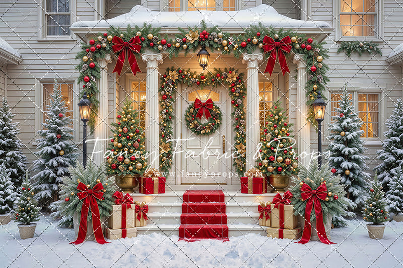 Cozy Christmas Entry - With Sweep Option