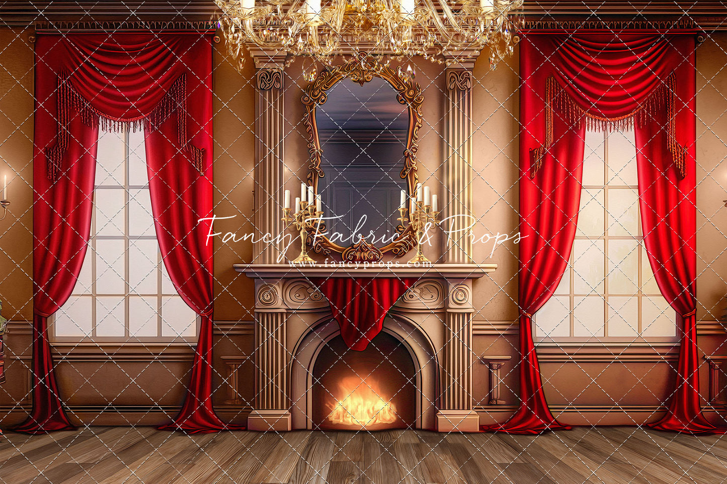 Cozy Up By The Fire - Wood Floor Option - with Sweep Option