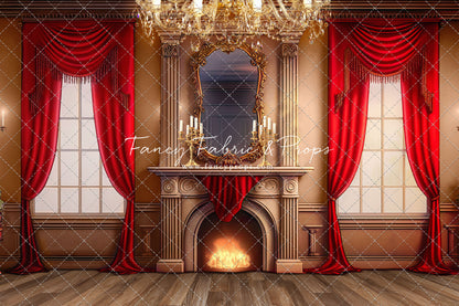 Cozy Up By The Fire - Wood Floor Option - with Sweep Option