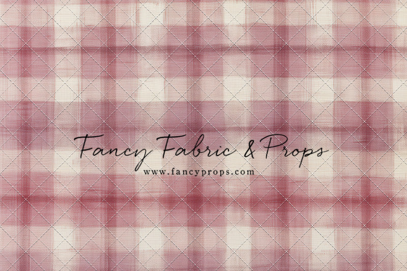 Cranberry Plaid - With Sweep Option