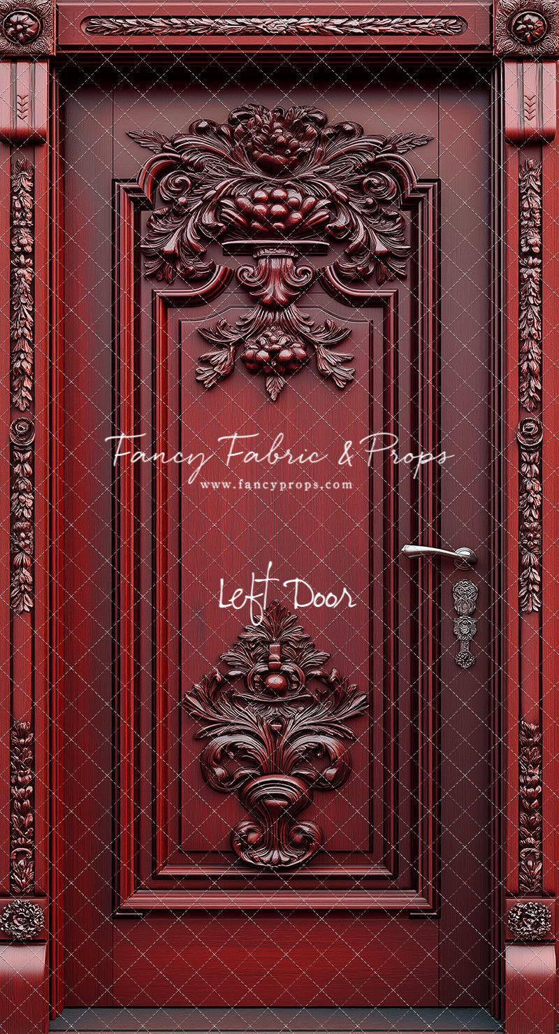 Crimson Chateau Door - Slimline Drop For OG Fancy Lite System - Slimline Panels