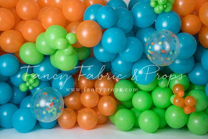 RTS Dino Balloon Wall - 12x8' Essential Stretch - Banding - 60% Off