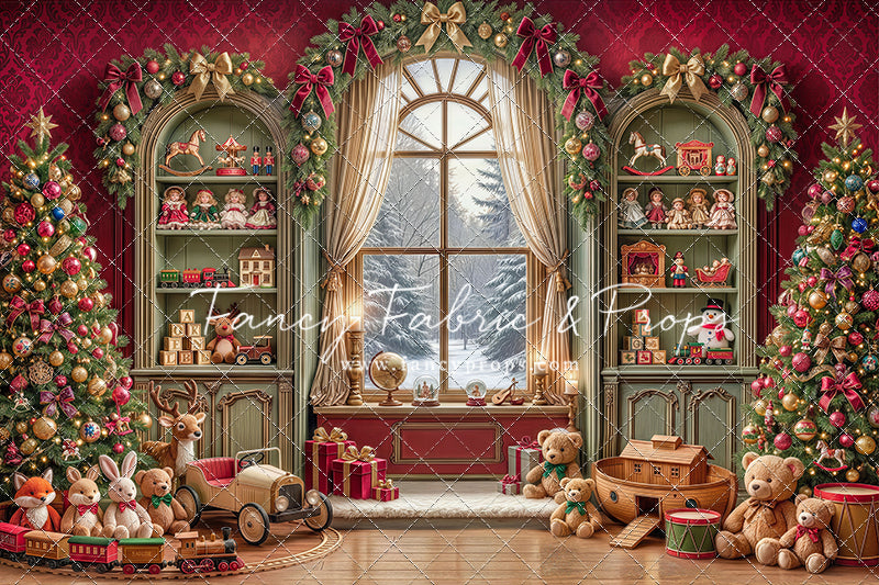 Darling Damask Christmas - with Sweep Option