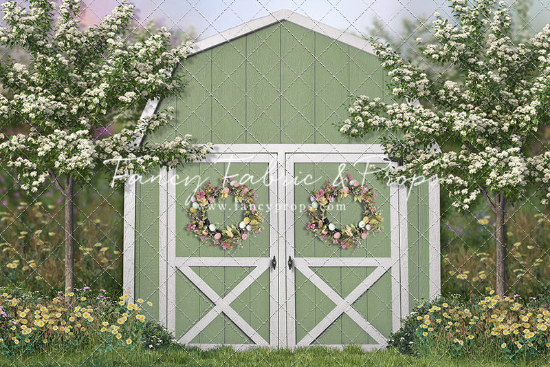 Easter Blossoms Barn - With Sweep Option