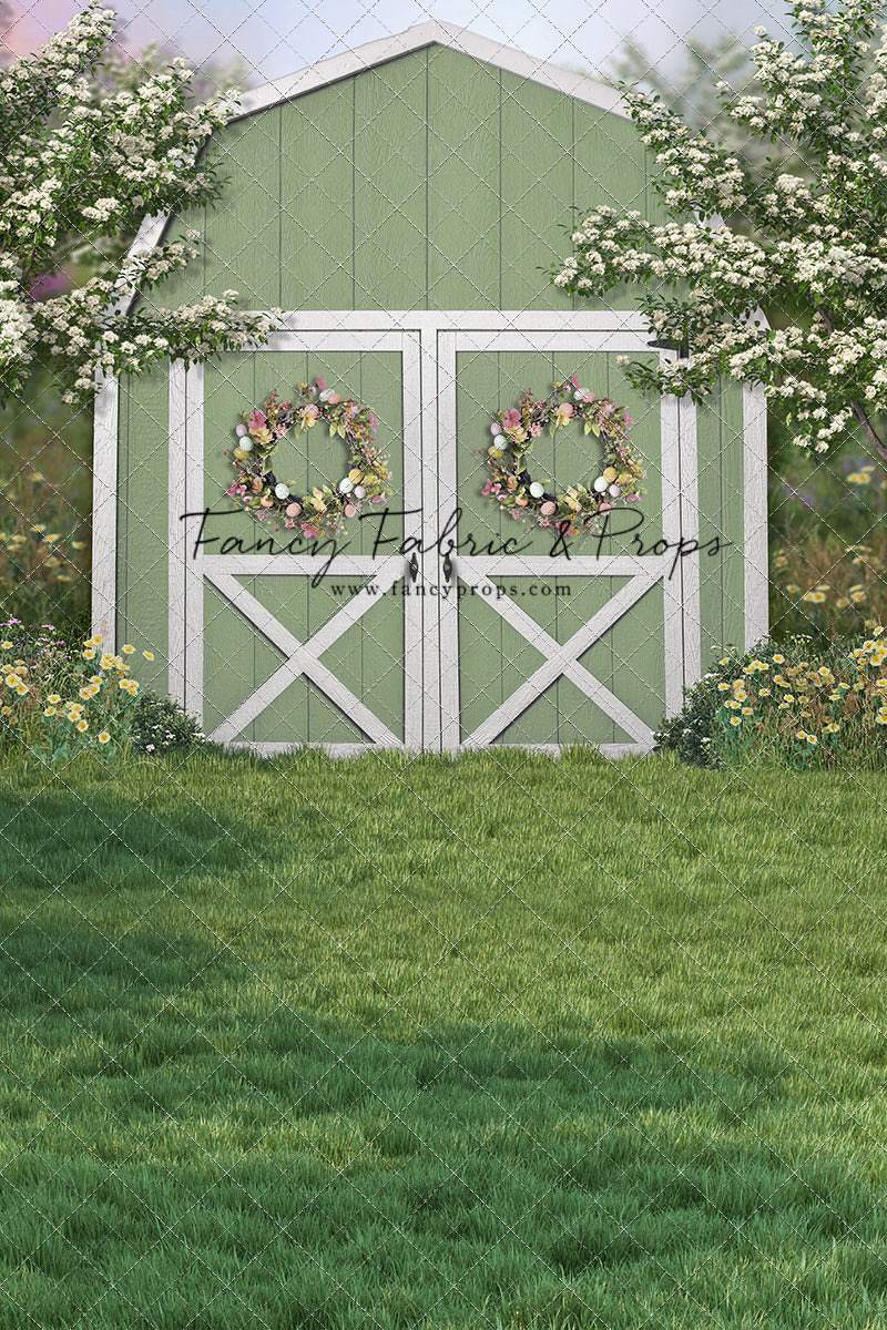 Easter Blossoms Barn - With Sweep Option