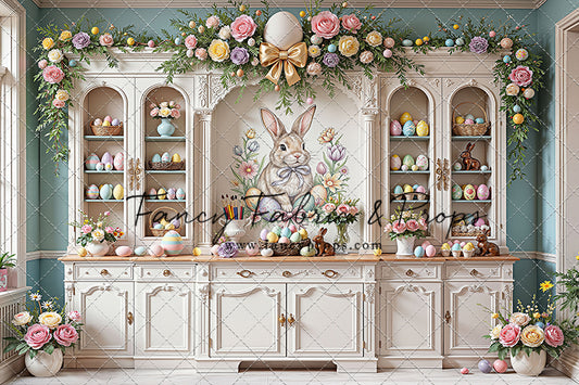 Easter Cupboard - White Floor - With Sweep Option