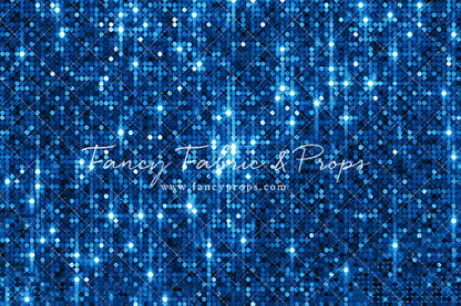 Electric Blue Glitz - With Solid Floor Sweep Option