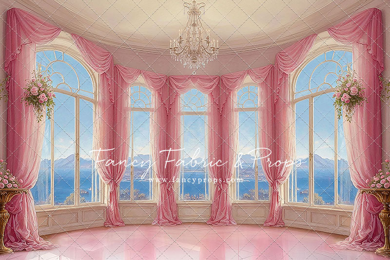 Elegant Summertime Mountain View - Marble Floor - With Sweep Option