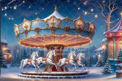 Enchanted Holiday Carousel - With Sweep Option