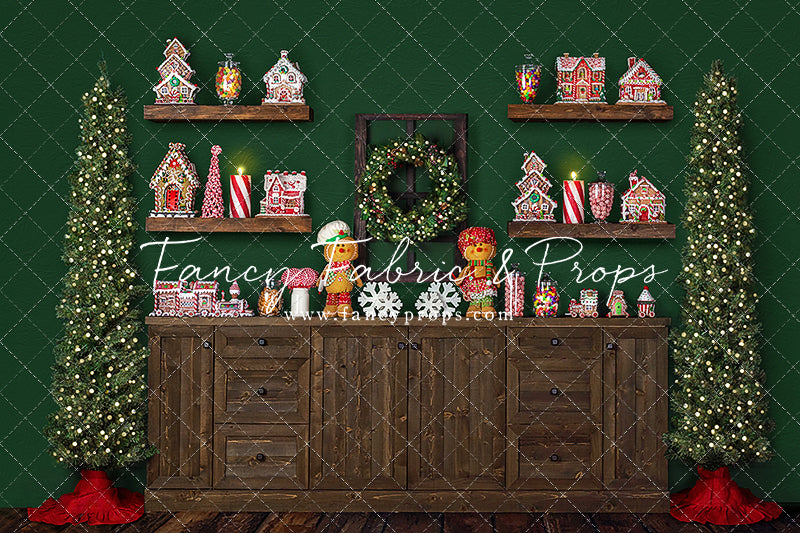 Evergreen Gingerbread Baking Kitchen