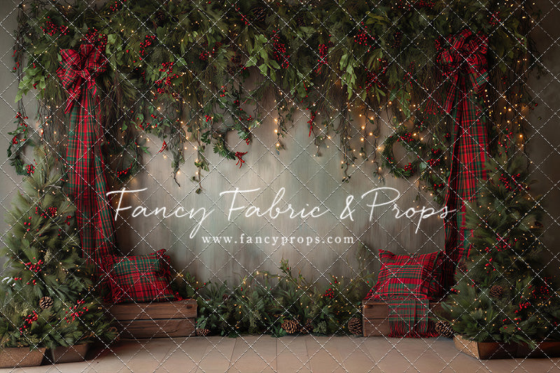 Evergreen Tartan Nook - With Sweep Option