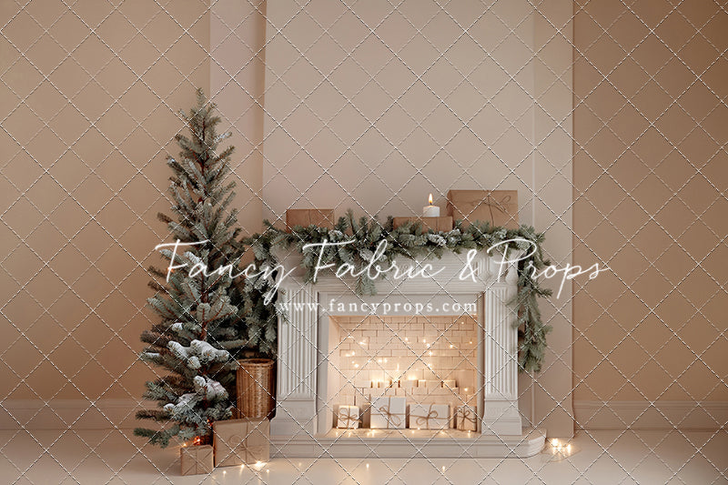 Evergreen & Ivory Mantle - With Sweep Option