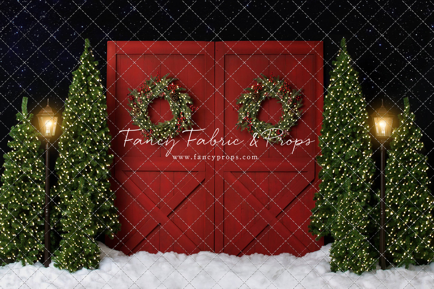 Fancy Red Barn Doors