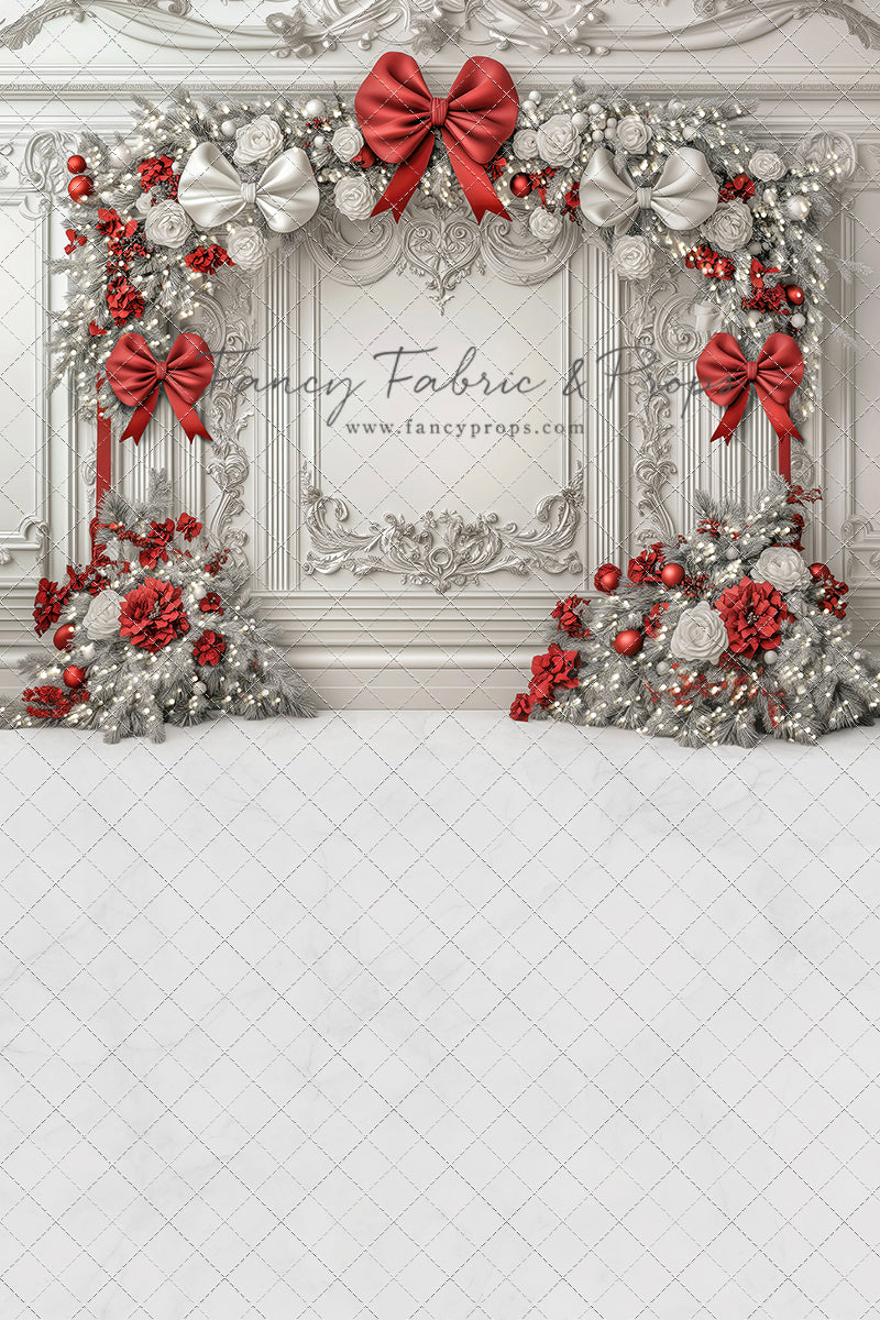 Fancy Red & White Wall - with Sweep Option