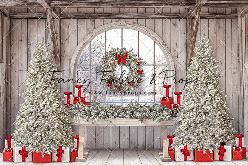 Farmhouse Christmas Winter View