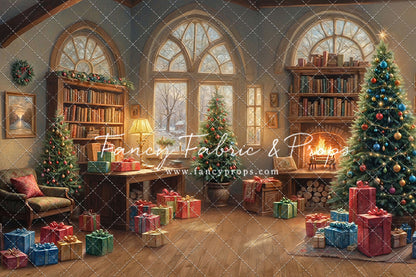 Festive Fireside Study - with Sweep Option