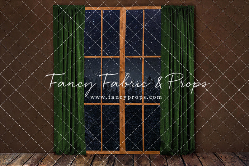 Fireside Evergreen Window