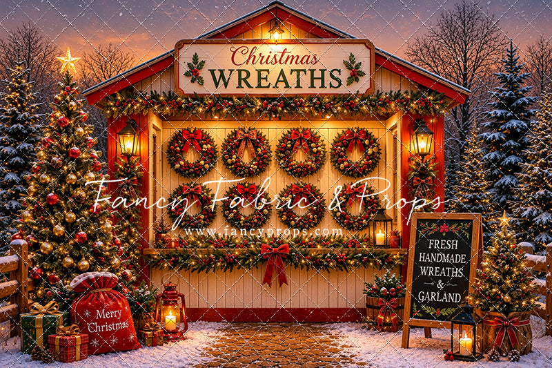 Freshly Made Wreath Station - with Sweep Option