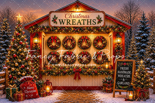Freshly Made Wreath Station - with Sweep Option