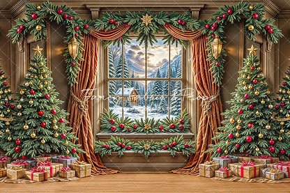 Frosted Pines & Presents - with Sweep Option