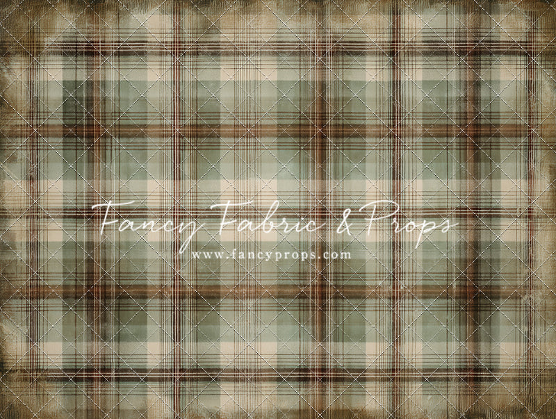 Frosted Plaid Spruce - With Sweep Option