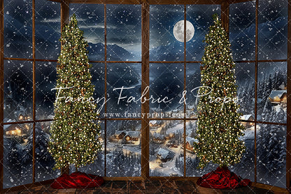 Frosted Village Bay Window - Room