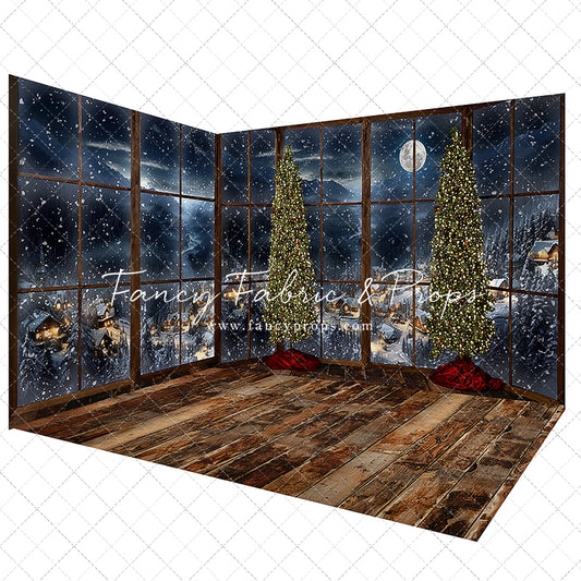 Frosted Village Bay Window - Room