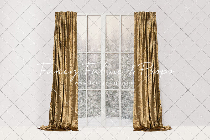 Simple Christmas Mantle Window